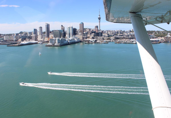 From $159 for a 40-Minute Auckland City & Rangitoto Scenic Seaplane Experience – Four Options Available
