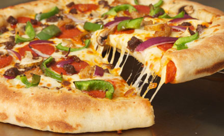$25 for Two Pizzas & Four Drinks – Beers, Wines or Soft Drinks Available (value up to $65)