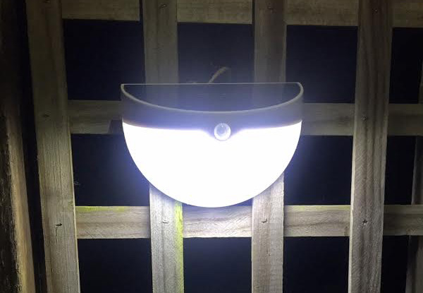 $22.99 for a 24-LED Large Super Bright Motion-Sensor Outdoor Solar Fence/Wall Light