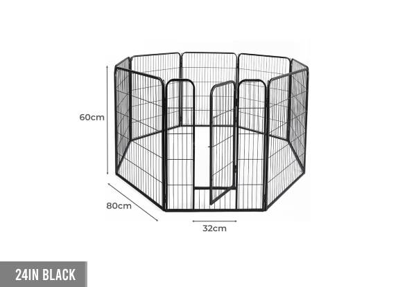 PaWz Eight-Panel Pet Enclosure Fence Playpen - Available in Two Colours & Two Sizes