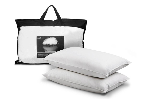 $39 for a Pair of Duck Down Feather Pillows