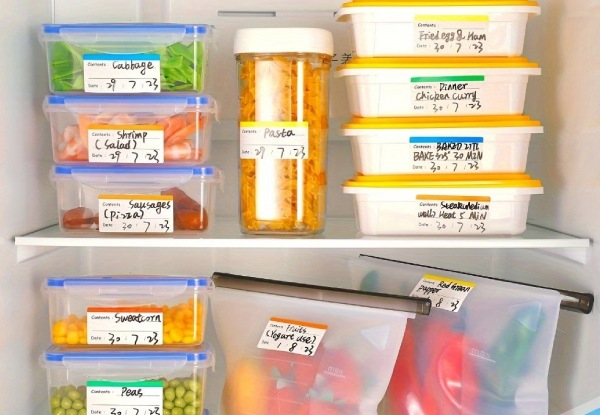 100-Piece Coloured Storage Labels