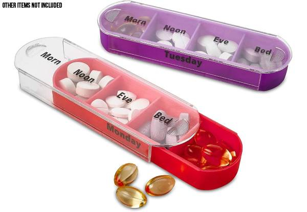 Seven-Day Pill Organiser - Option for Two