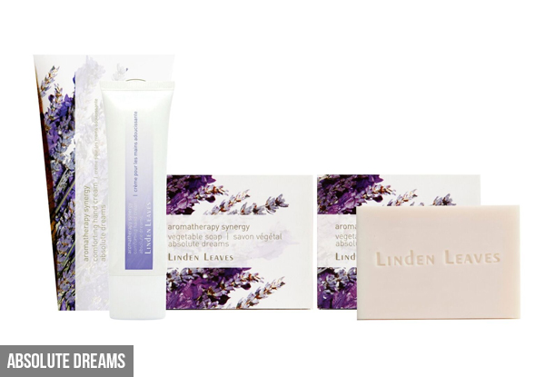 $24.99 for an Aromatherapy Synergy Hand Cream & Bonus Two Soaps Pack – Available in a Range of Fragrances (value $54.97)