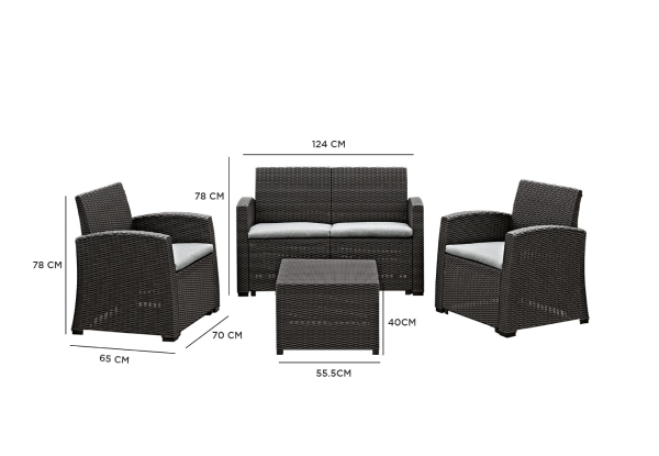 Four-Piece Kola Outdoor Furniture Set