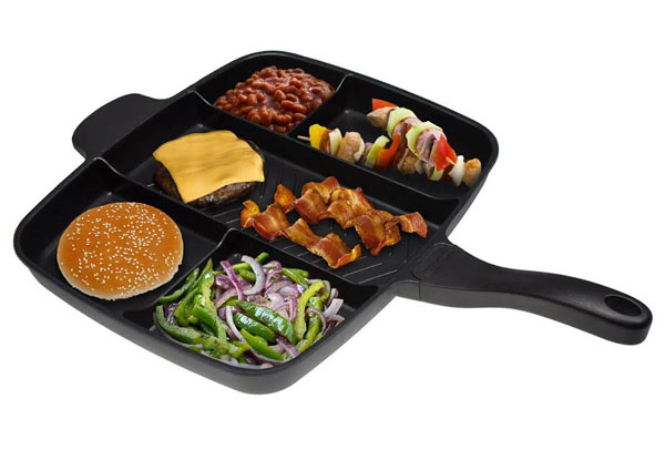$45 for a Standard Base Inno Chef Non-Stick Split-Section Frying Pan or $45 for Induction Base
