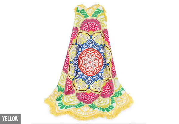 $22 for a Lotus Flower Beach Throw – Available in Four Colours