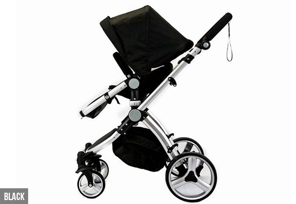 $145 for a Premium European Designed Four-Wheel Stroller – Two Colours Available