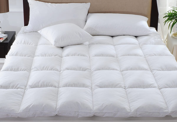 From $72 for a Luxury Thick Feather Down Mattress Topper or $117 to incl. Two Feather Pillows