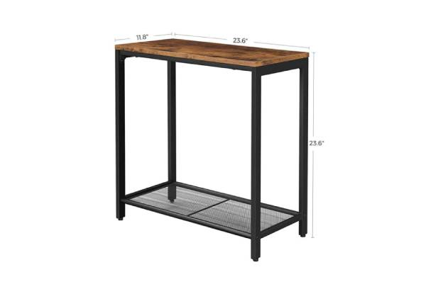 Vasagle End Table with Mesh Shelf