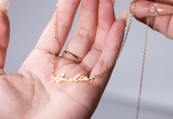 Personalised Stainless Steel Name Necklace