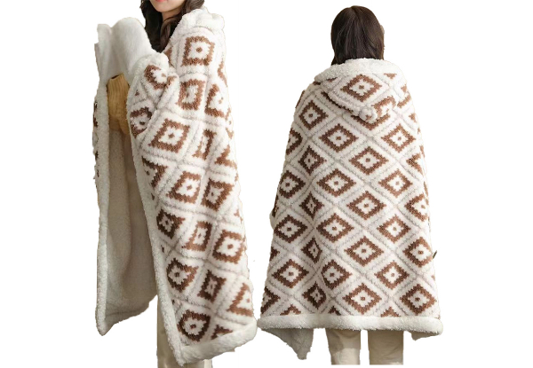 Wearable Adult Blanket with Hoodie - Four Colours Available