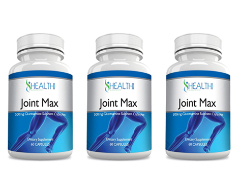 $19.90 for Three Bottles of Joint Max Glucosamine Sulphate (180 Capsules) or $34.90 for Six Bottles (360 Capsules)