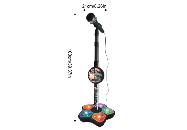 Musical Microphone with Stand - Three Colours Available
