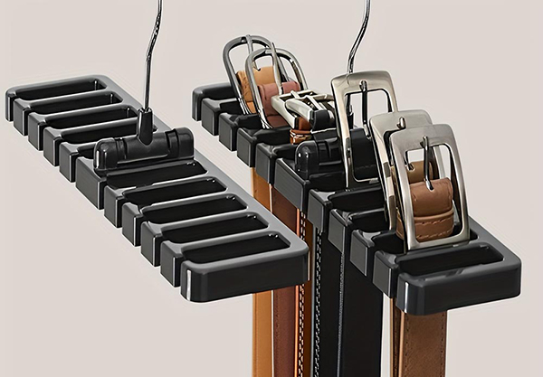 Foldable Belt Storage Hanger with Slot - Three Colours Available