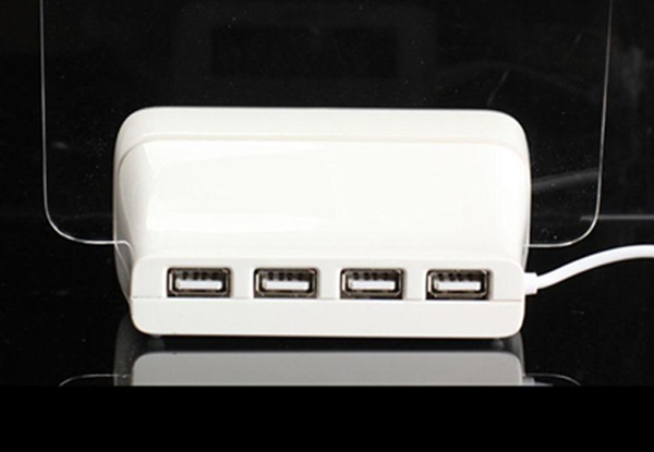 $15 for a 3-in-1 LED Message Board, Digital Alarm Clock with 4-Port USB Hub
