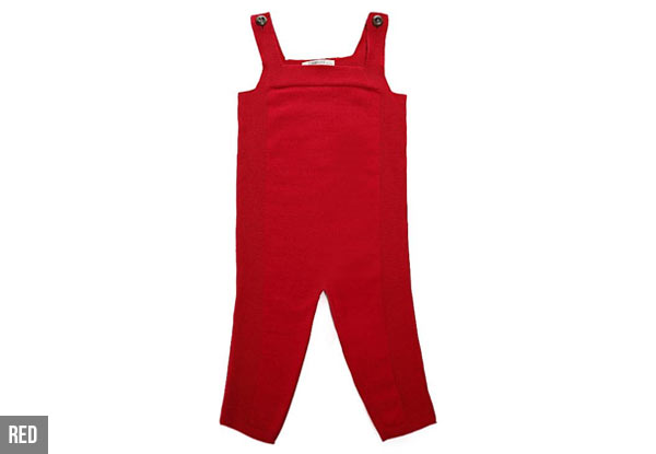 $21 for Kid's Thin Knitted Overall – Available in Four Colours