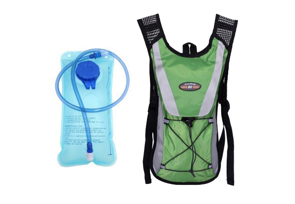 Hydration Backpack with 2L Water Bladder - Six Colours Available