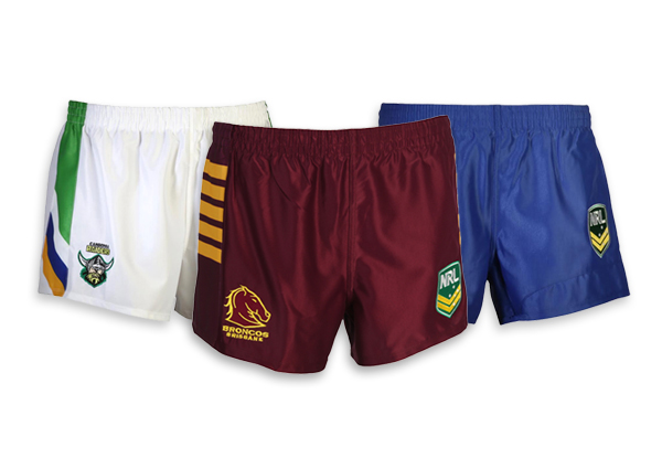 $19.99 for a Pair of NRL ISC Broncos, Raiders or Bulldogs Shorts with Free Shipping
