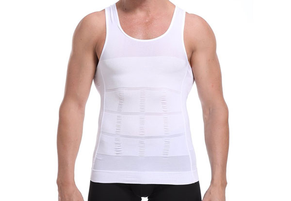 Men's Slimming Compression Tank Vest - Available in Two Colours & Four Sizes