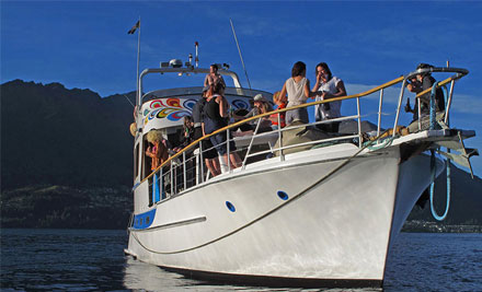 $35 for an Après Ski Evening Party Cruise on Lake Wakatipu incl. a Burger & Beer for Two People (value up to $98)