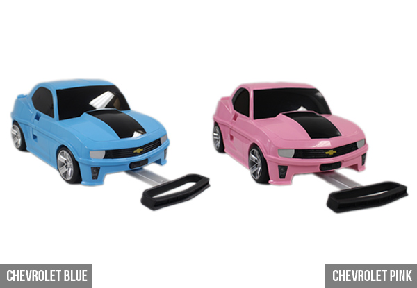$69 for an Officially Licensed Chevrolet,  Lamborghini or Mustang Kids' Travel Suitcase