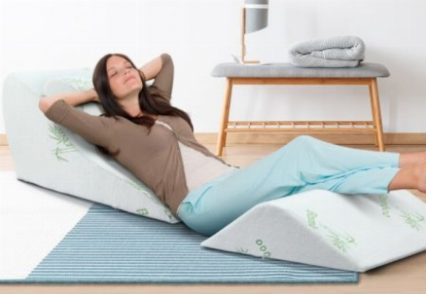 Three-Piece Foam Wedge Pillow - Two Colours Available