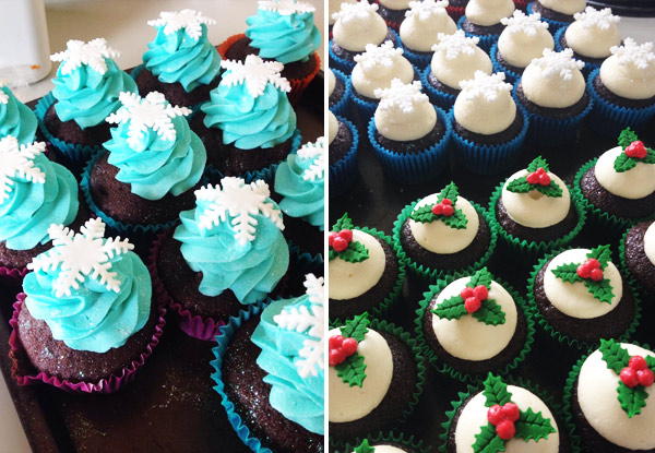 $20 for Six Christmas Cupcakes or $38 for 12 incl. Delivery (value up to $55)