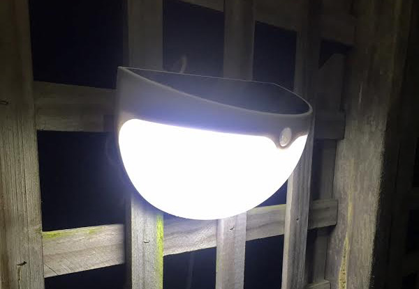 $22.99 for a 24-LED Large Super Bright Motion-Sensor Outdoor Solar Fence/Wall Light