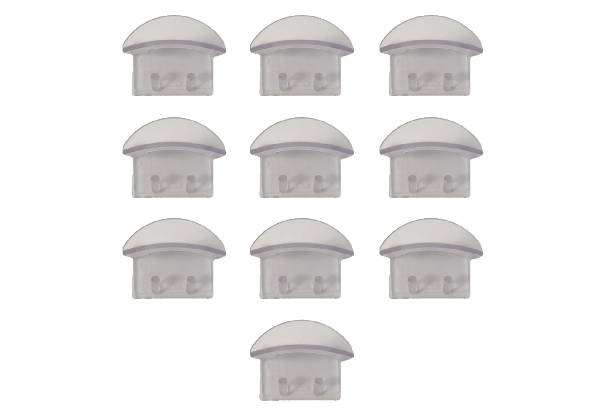 10-Piece Self-Adhesive Wall Hat Hooks - Three Colours Available