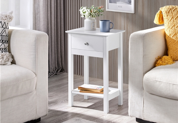 Two-Piece Bedside End Table - Two Colours Available