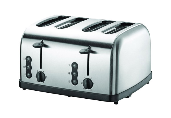$46.99 for a Sheffield Stainless Steel Four Slice Toaster (value up to $79.90 – Including a 12-Month Warranty)