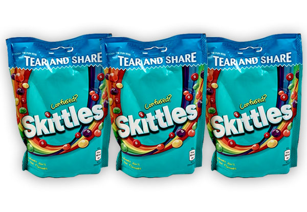 $9.50 for Three Bags of Skittles Confused