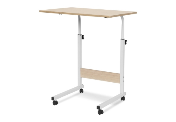 Mobile Bedside Lifting Computer Table - Two Colours Available