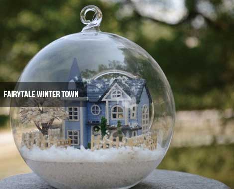 $19 for a Miniature DIY House in Glass Ball