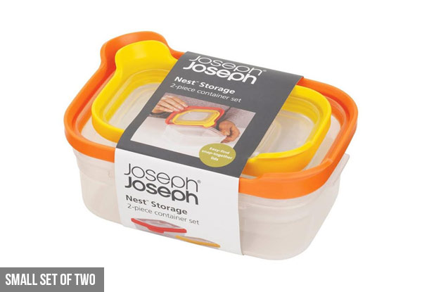 From $19 for a Joseph Joseph Storage Container Set - Available in Two Sizes