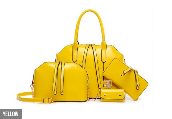$89 for a Four-Piece Handbag Set – Available in Four Colours