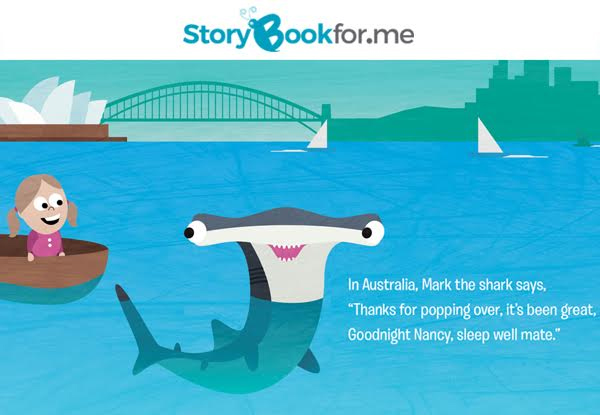 Personalised Children's Storybook - Options for  "Can You See Me?", "Goodnight Sleeptight", "One Cool Kiwi", "The Dinosaurs are Coming!", "Happy Birthday" or "The Great Australian Bounce-Around"
