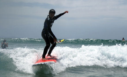 $39 for a 1.5 Hour Beginner Surf Lesson incl. Board, Wetsuit Hire & Extra 30-Minutes After the Lesson Has Finished (value up to $80)