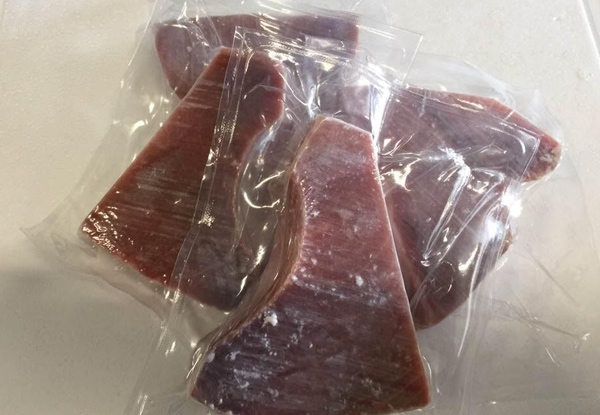 $99 for a 5KG Individually Vacuum Packed Carton of Frozen Raw Tuna Steaks – Pick Up Only (value $193.50)