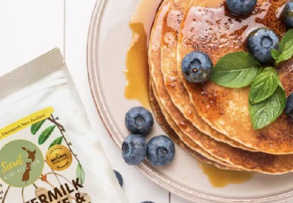 Secret Kiwi Kitchen Four-Pack Pancake & Waffle Mix Bundle