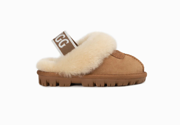 Ugg Kids Coquette Elastic Backstrap Slipper - Six Sizes Available