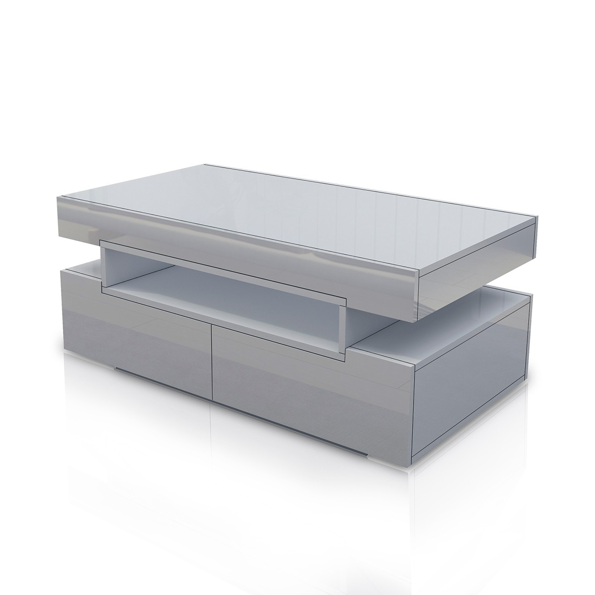 Four-Drawer Coffee Table - Two Colours Available