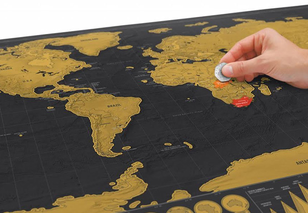 $19 for a World Scratch Map, or $34 for Two