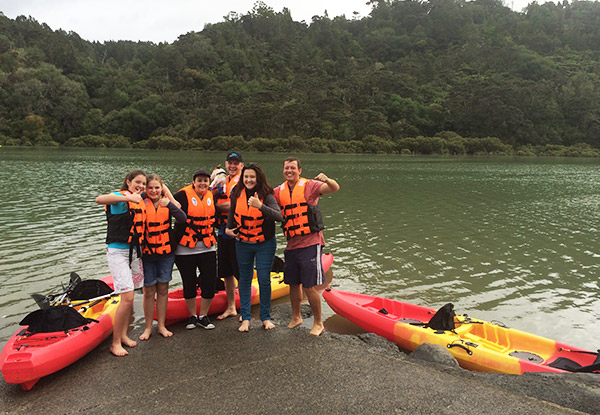 $150 for a Four-Hour Kayak Hire for a Group of up to 17 People incl. Local Delivery & Collect Service