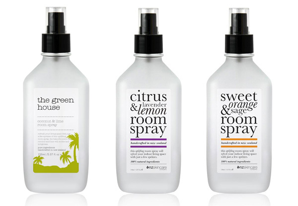 $15 for Three 150ml Bottles of NZ-Made Natural Room Spray