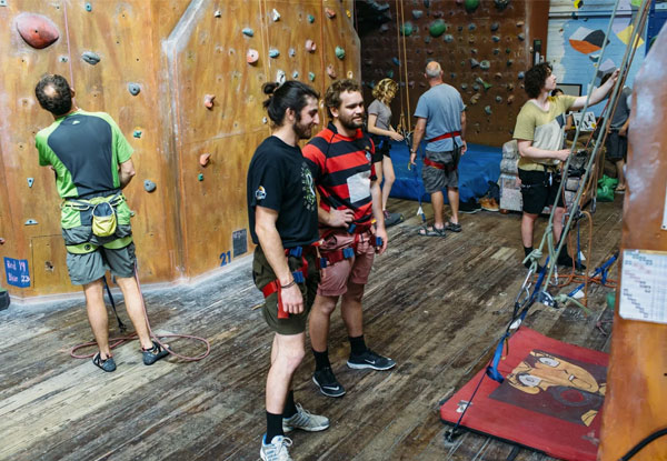 $12 for a Climbing Day Pass incl. Harness & Shoes – Student & Kids Passes Available (value up to $24)