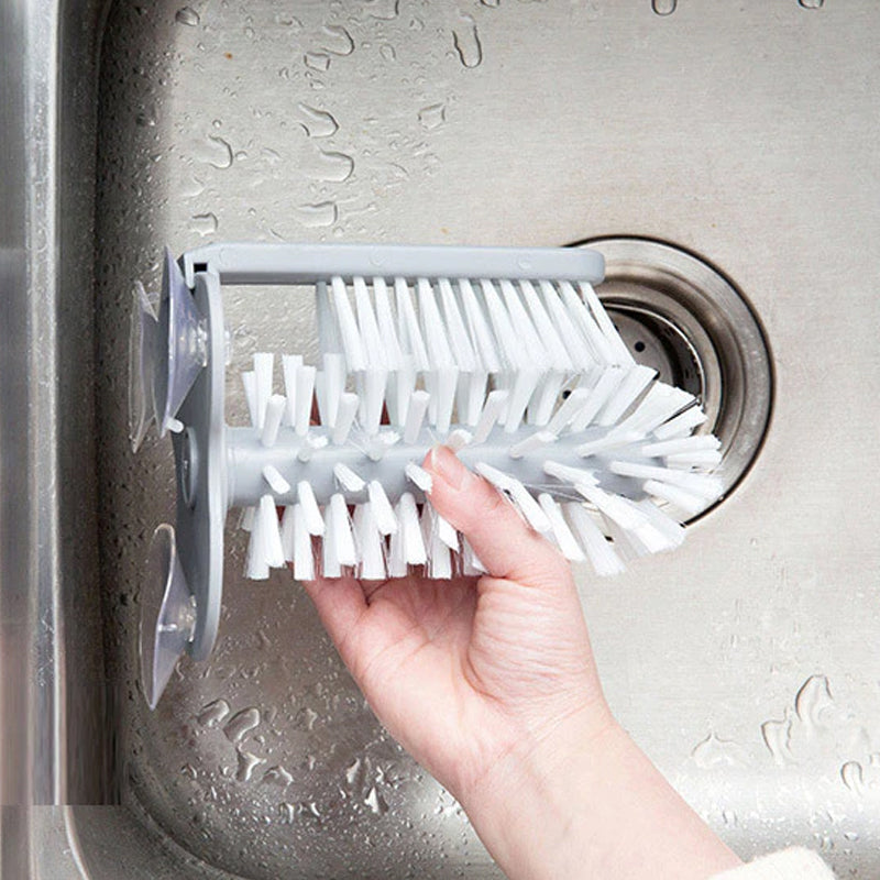 Kitchen Sink Suction Base Cleaning Brush