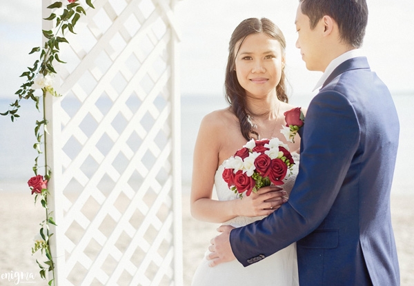 $799 for a Wedding Photography Package incl. Pre-Wedding Day Consult, Up To Eight Hours of Wedding Day Photography, 300+ Digitally Enhanced Photos on a USB & a 20 Page 8x8" Hard Cover Companion Photo Album (value up to $2,249)
