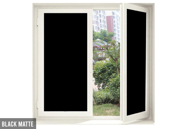 Static Cling Blackout Window Film - Two Sizes & Six Styles Available